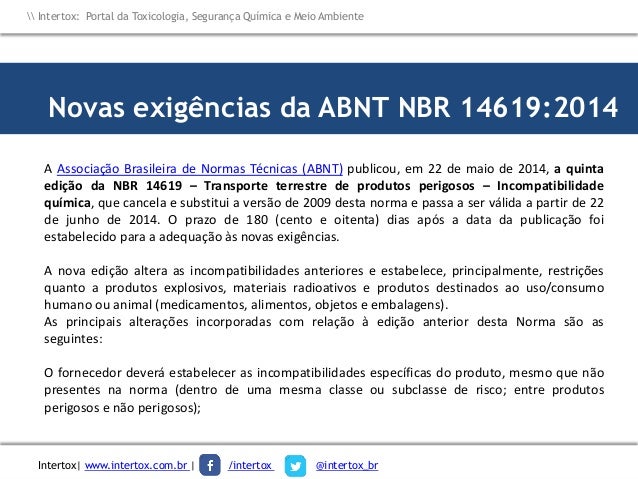 nbr 14619 nbr 14619